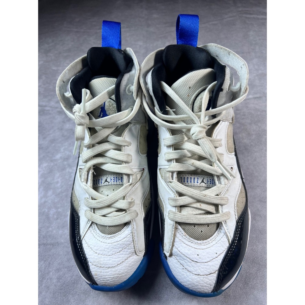 Jordan 6-17-23 Basketball Shoes Mens White Black Blue Hybrid Sneakers